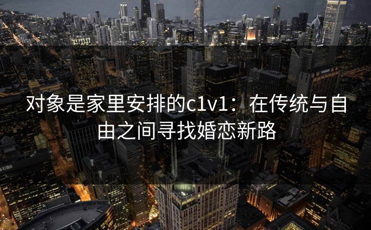 对象是家里安排的c1v1：在传统与自由之间寻找婚恋新路